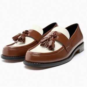 ZARA Contrast Tassel Loafers (9/40)